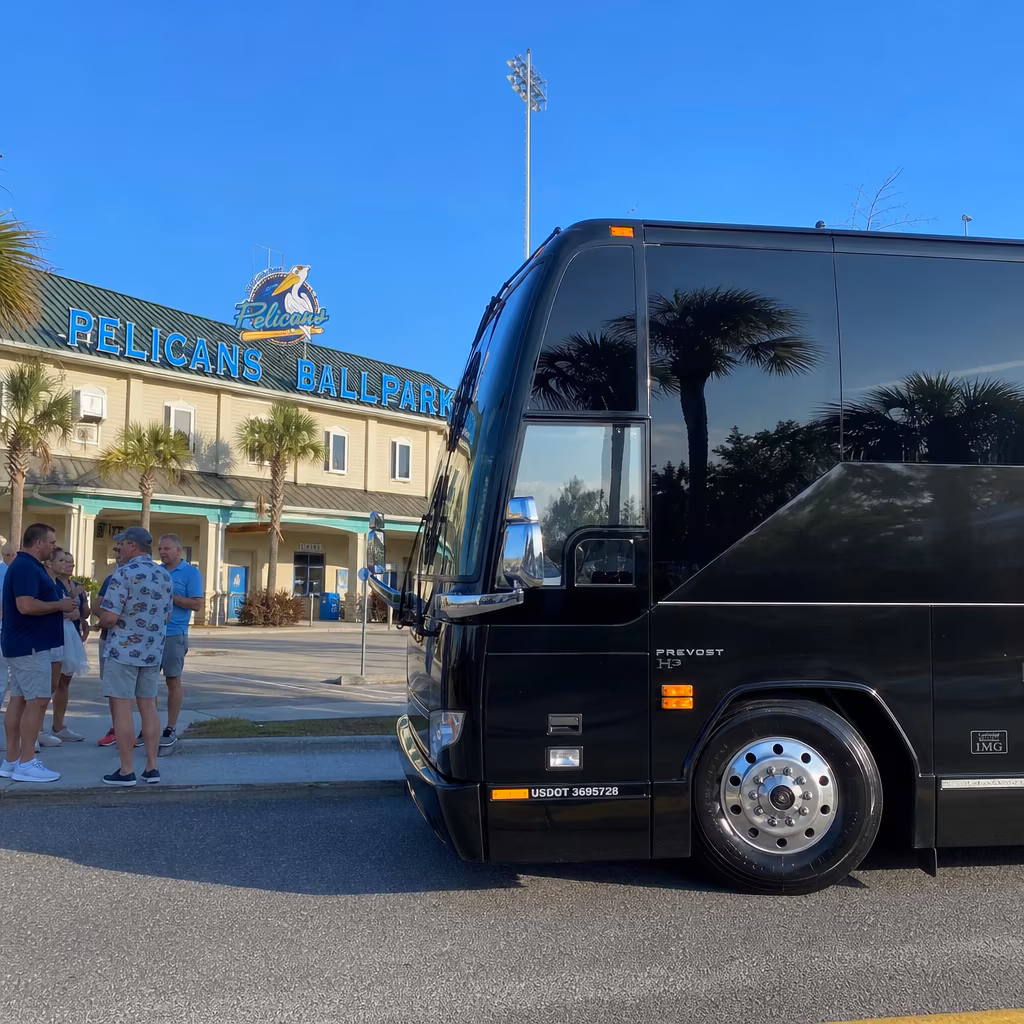 Rent a Bus to Pelicans Ballpark