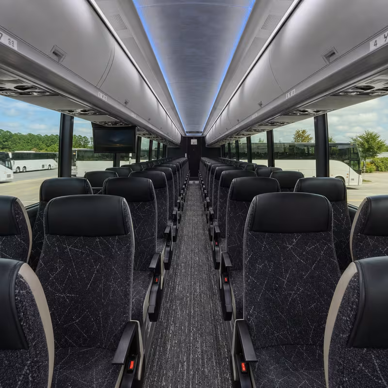 40-56 Passenger Charter Bus Interior