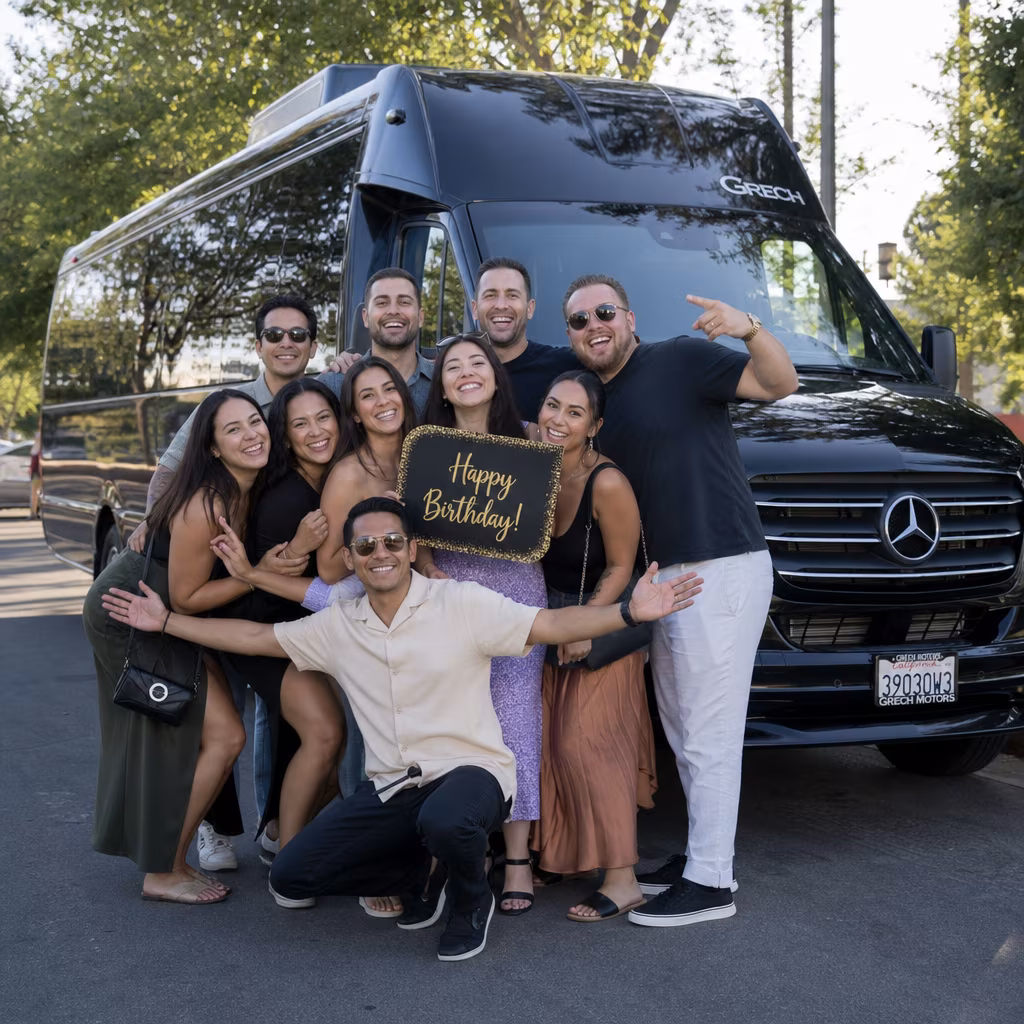 Birthday party bus