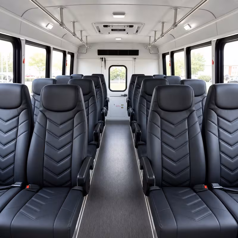 15-35 Passenger Minibus Interior