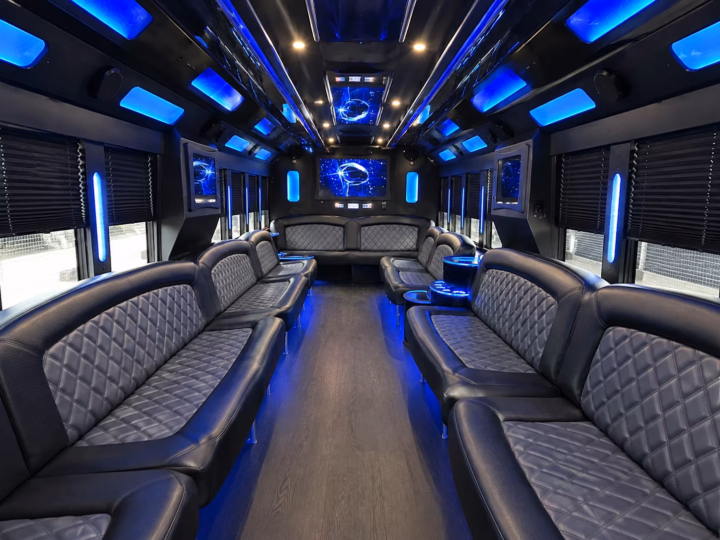 Myrtle Beach Bachelor & Bachelorette Transportation party bus exterior