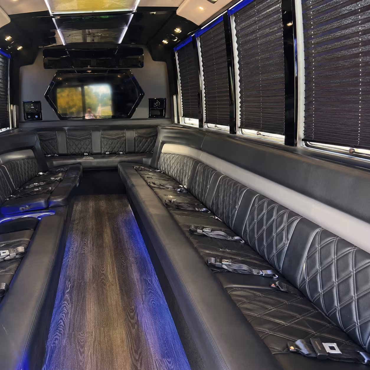 Myrtle Beach Bachelor & Bachelorette Transportation party bus exterior