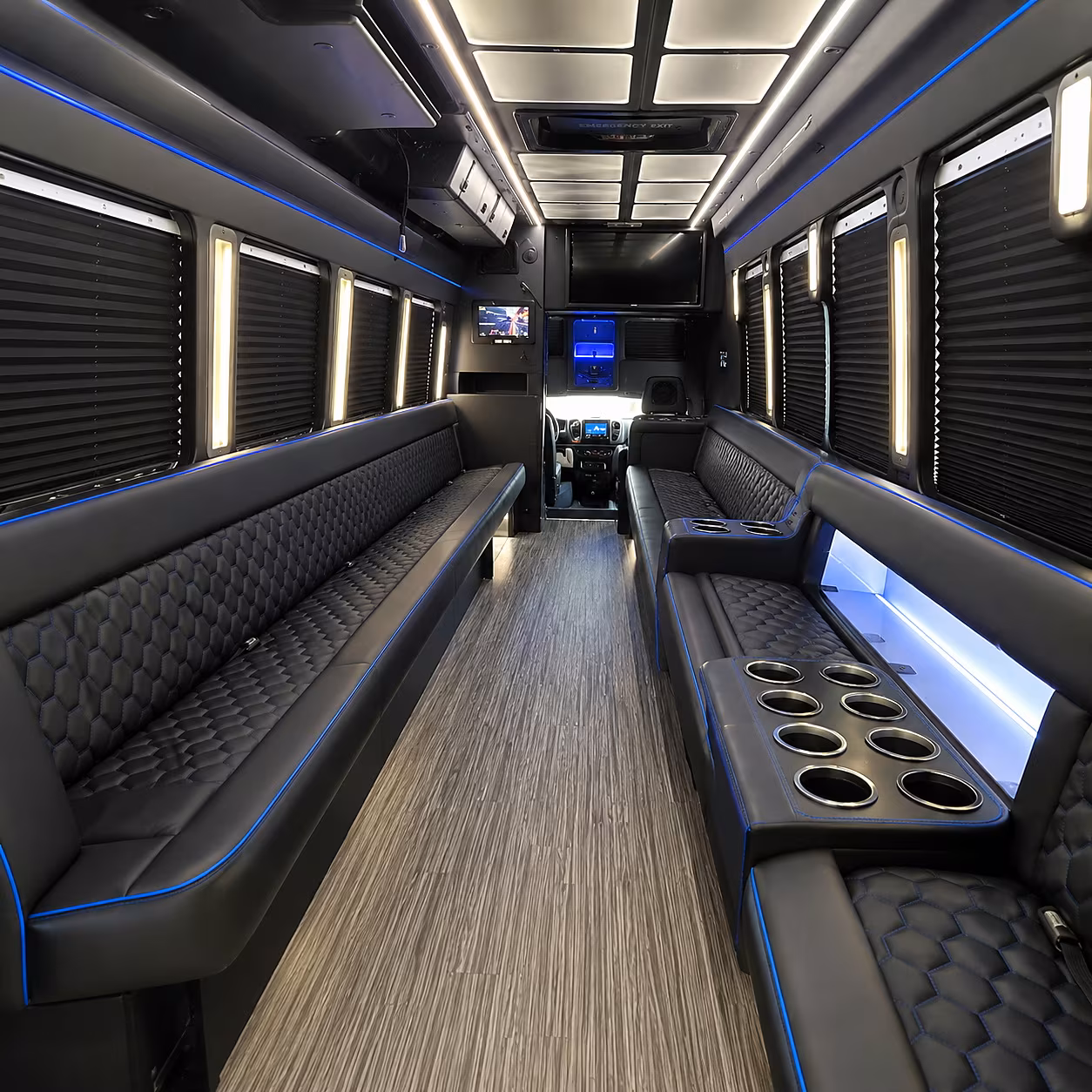 Myrtle Beach Concert & Music Festival Transportation party bus interior
