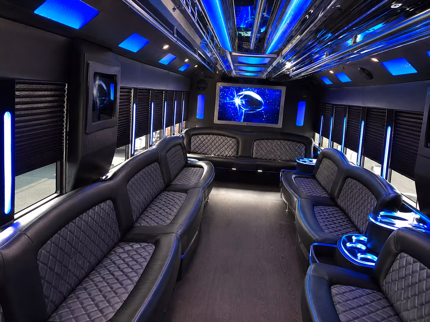Myrtle Beach Concert & Music Festival Transportation party bus interior