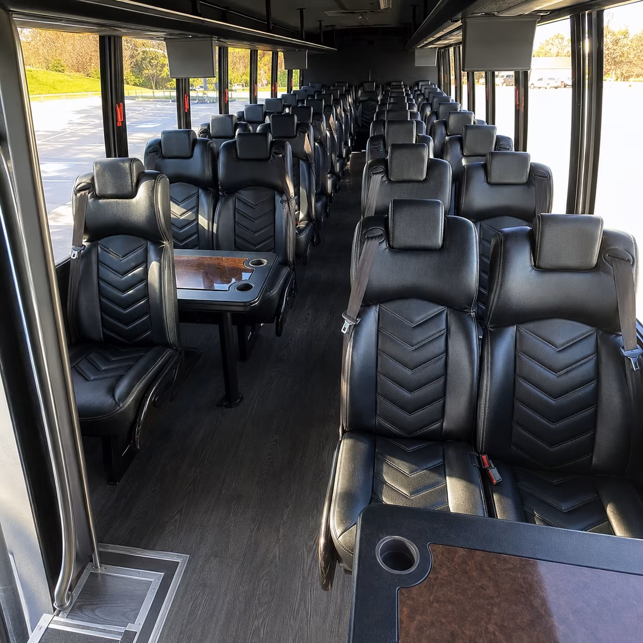 Myrtle Beach Corporate Transportation party bus interior