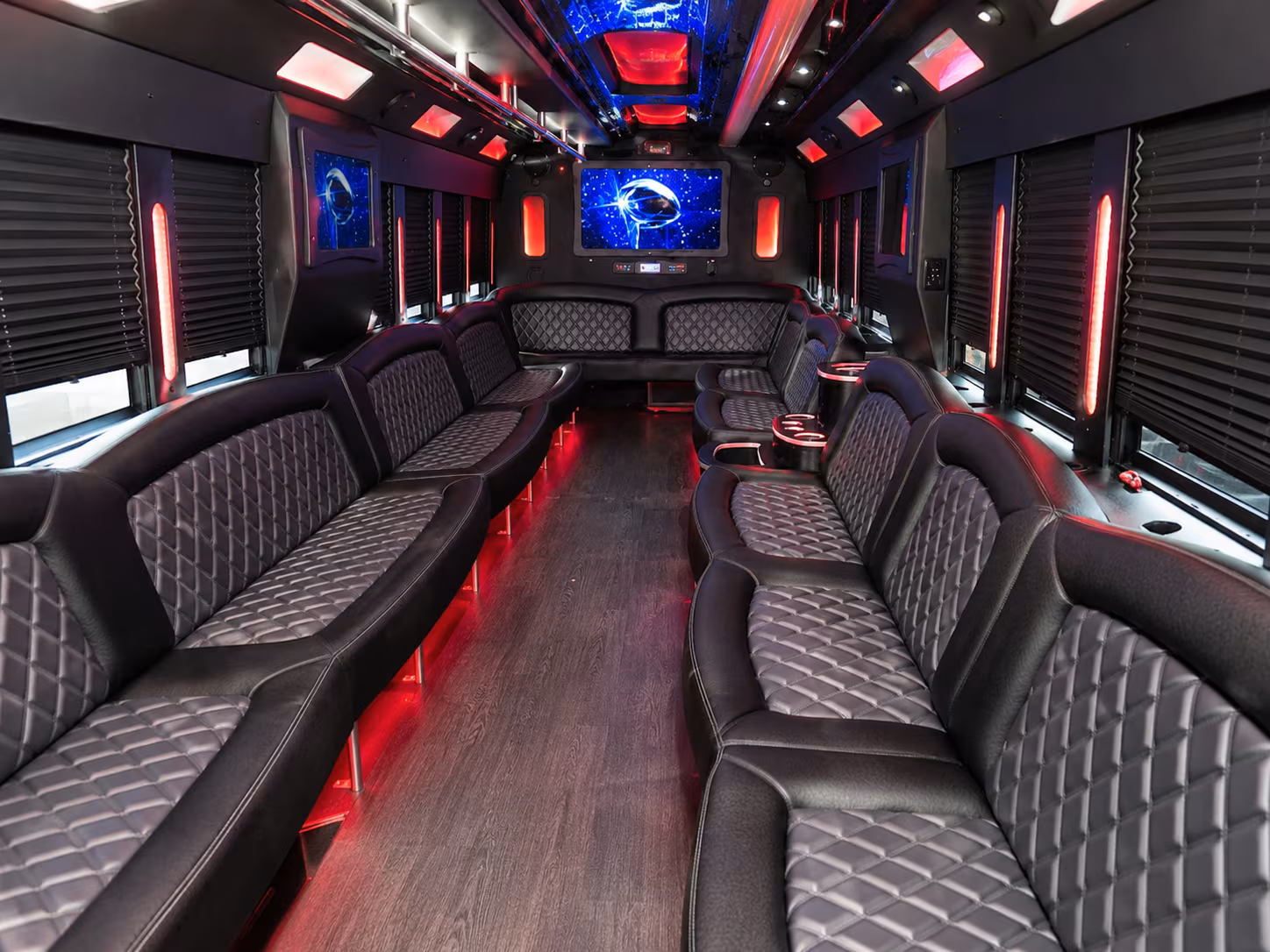 Myrtle Beach Sporting Event Transportation party bus exterior