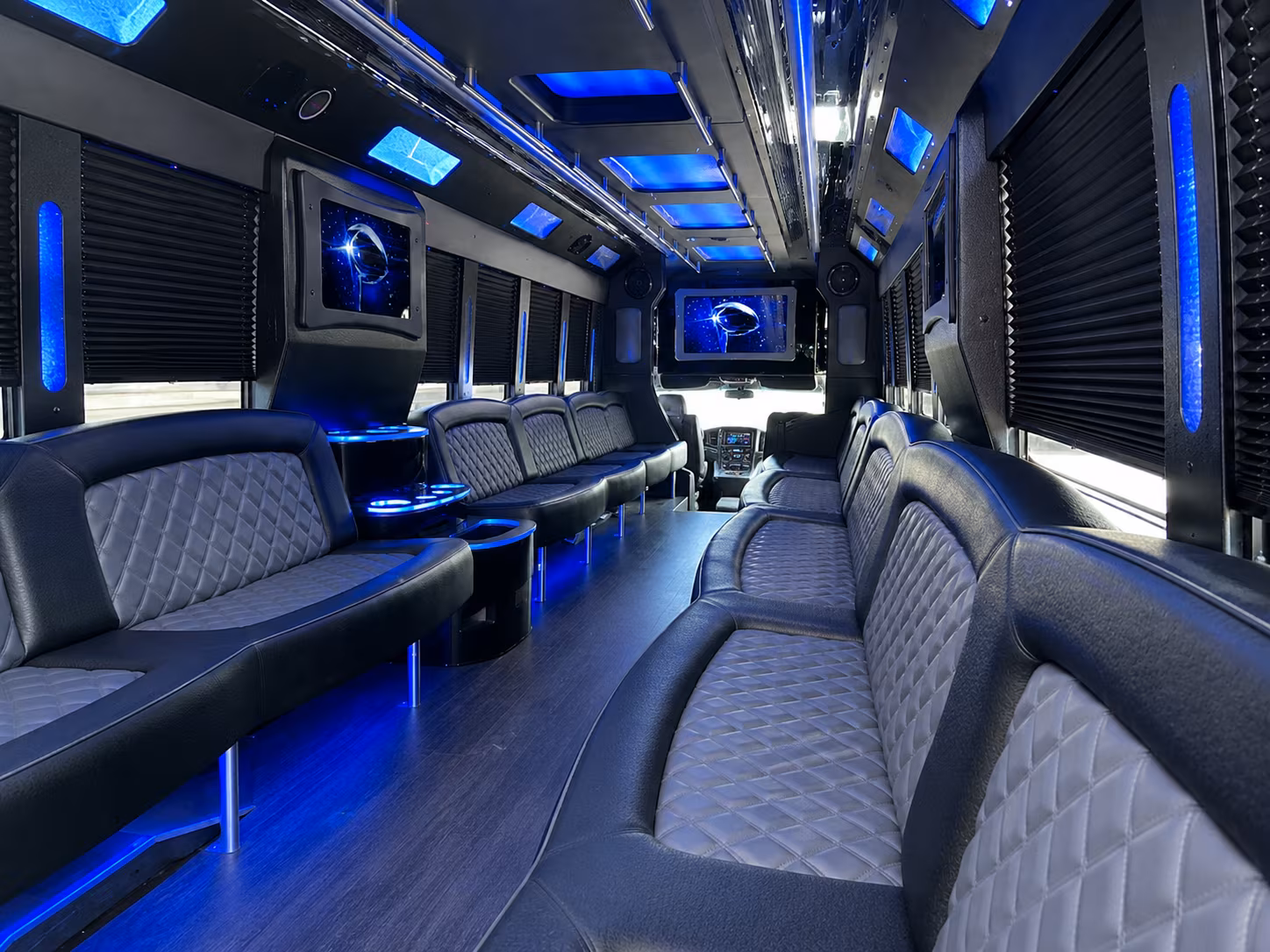 Myrtle Beach Wedding Transportation party bus exterior
