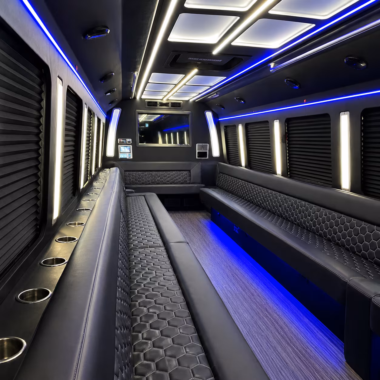Myrtle Beach Wedding Transportation party bus exterior