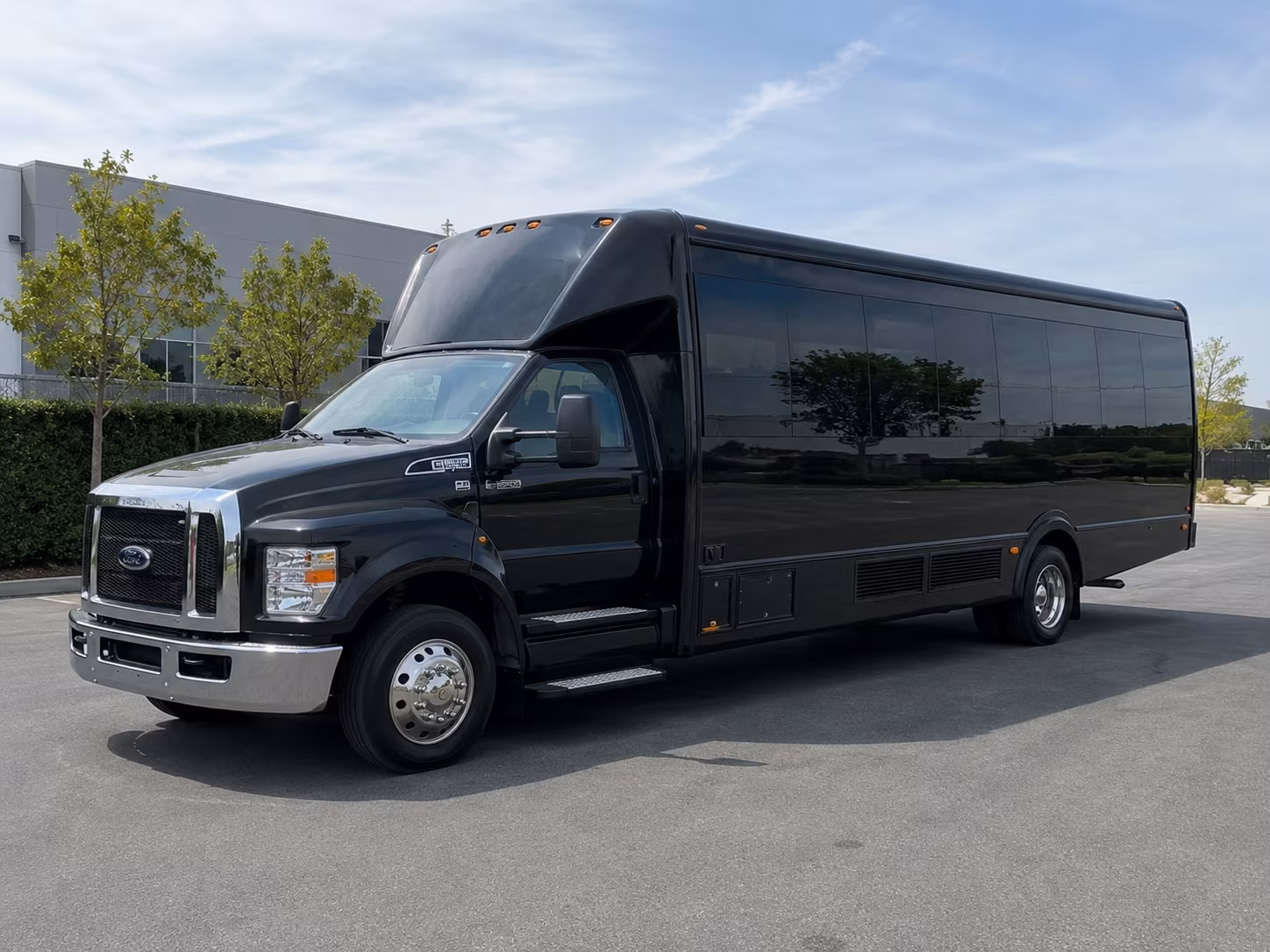 Myrtle Beach Wedding Transportation party bus exterior
