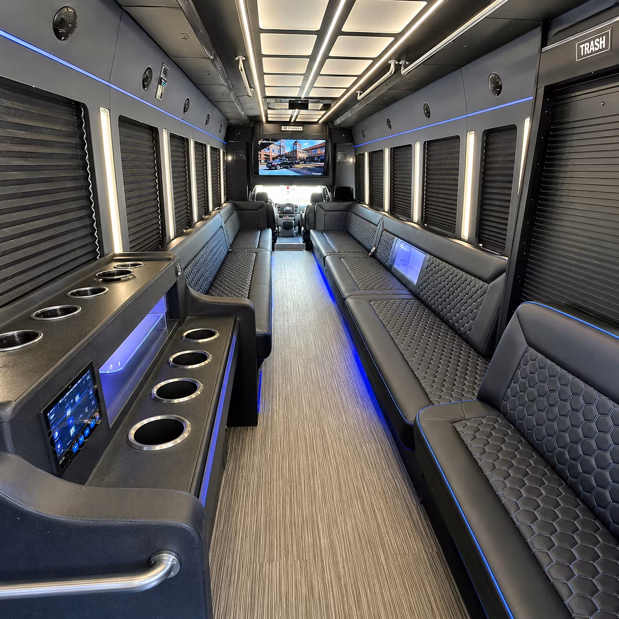 Myrtle Beach Wedding Transportation onboard seating