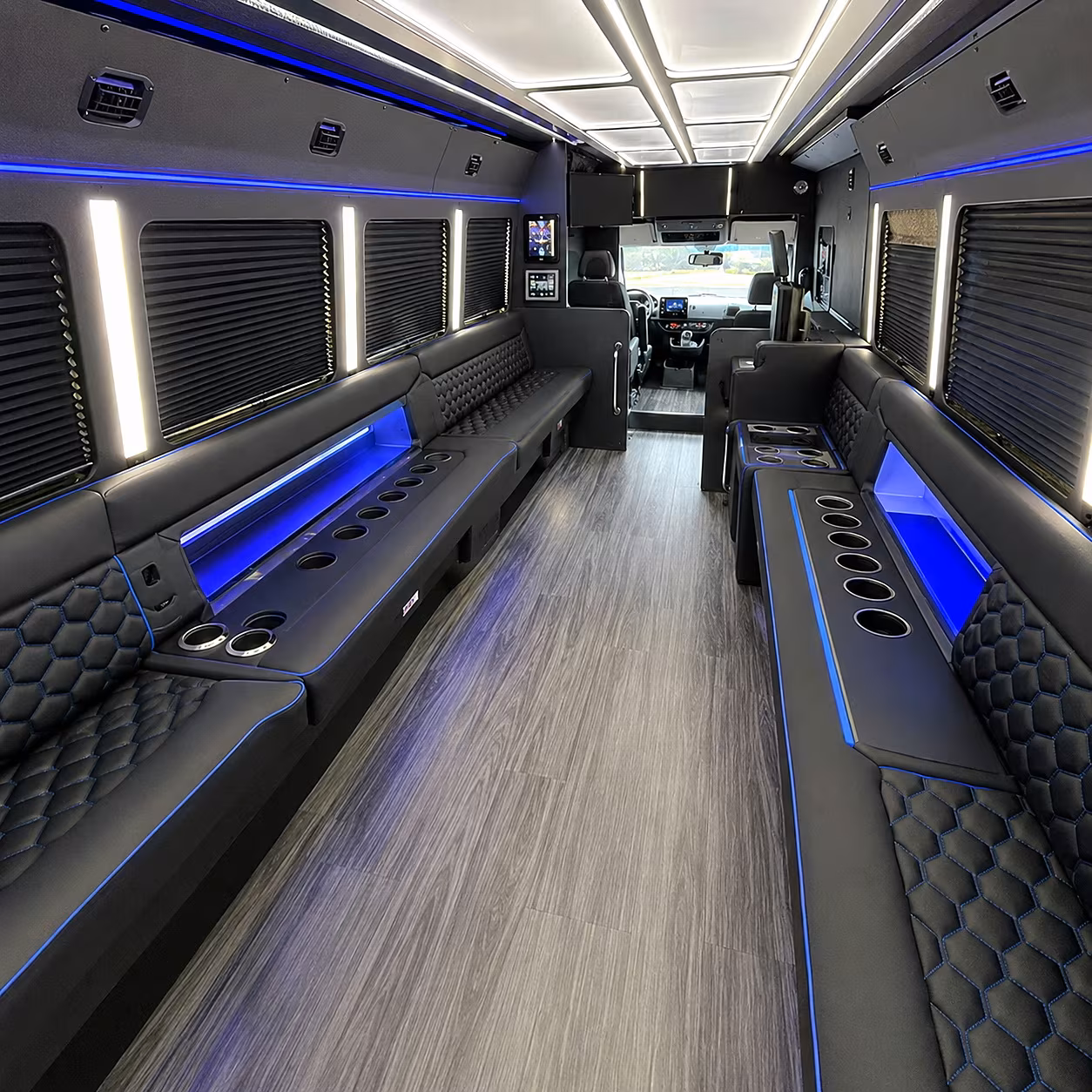Myrtle Beach Winery Tour & Pub Crawl Transportation party bus interior
