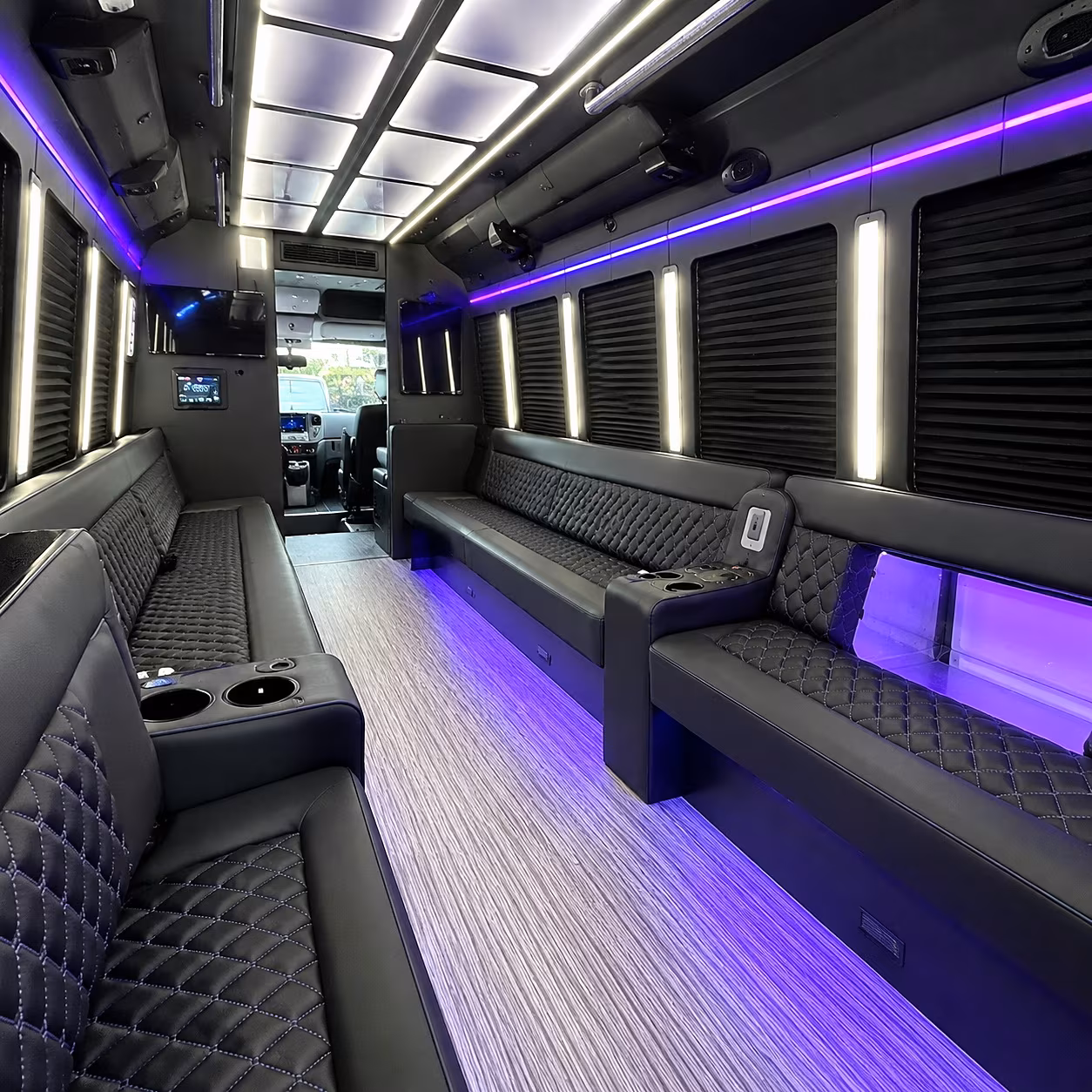 Myrtle Beach Winery Tour & Pub Crawl Transportation party bus interior