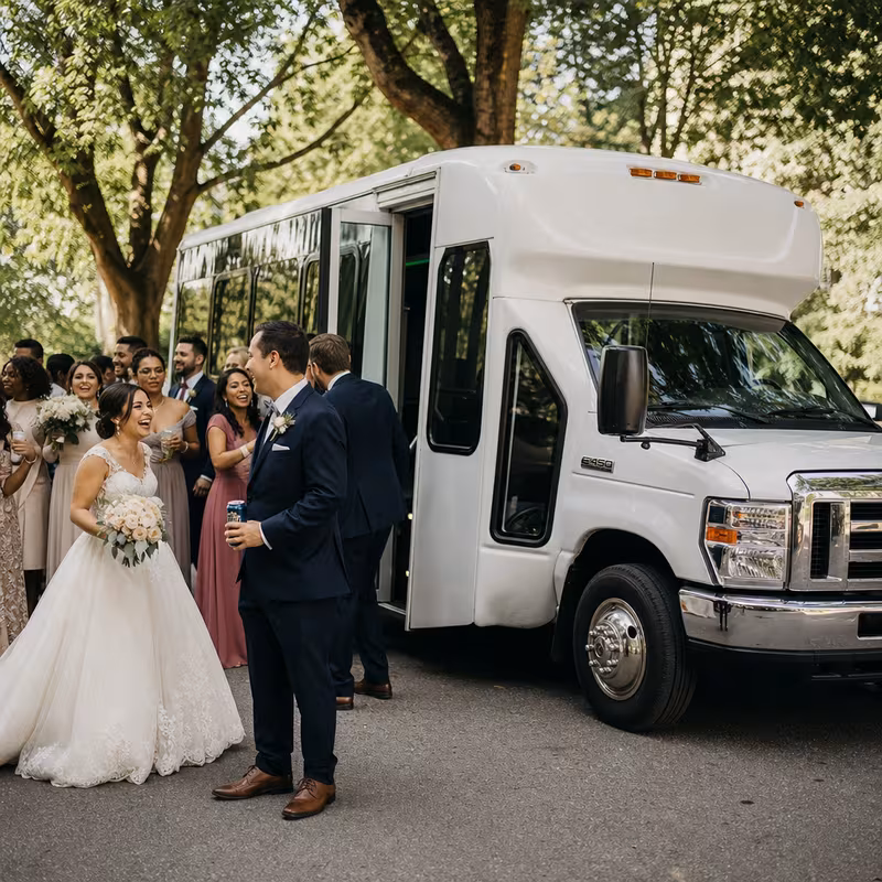 Myrtle Beach Wedding Transportation fleet vehicle
